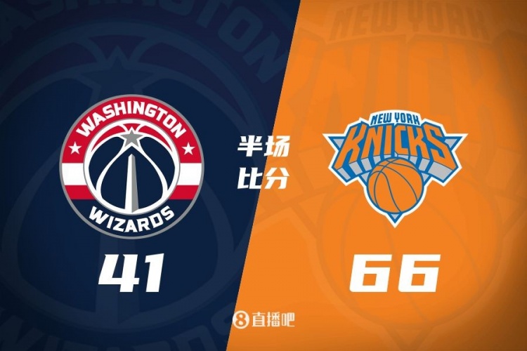 半場(chǎng)戰(zhàn)報(bào):大橋16中10爆砍24分 奇才三分16中2 尼克斯領(lǐng)先25分