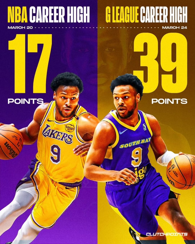 在進步！布朗尼一周內先后創(chuàng)下個人NBA和G聯(lián)盟單場得分新紀錄